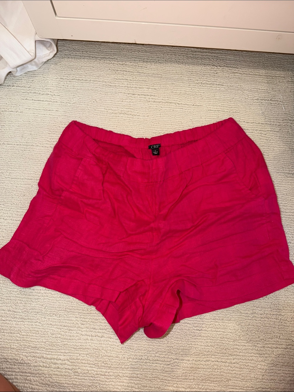 J Crew Women's Hot Pink Linen Blend Shorts - size small